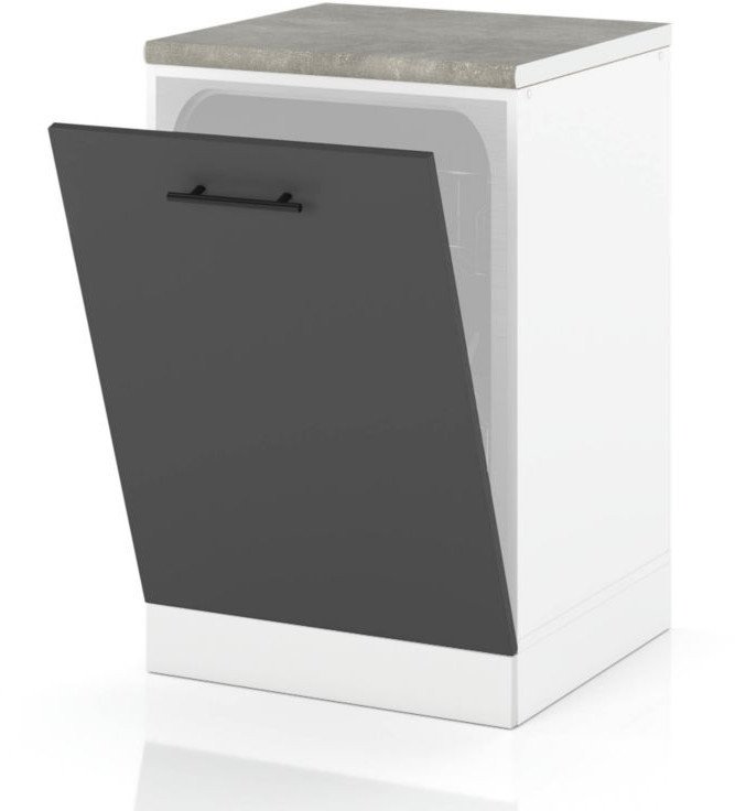 Front Do Zabudowy Zmywarki 60cm Szafka Kuchenna Spremium Szary Mat