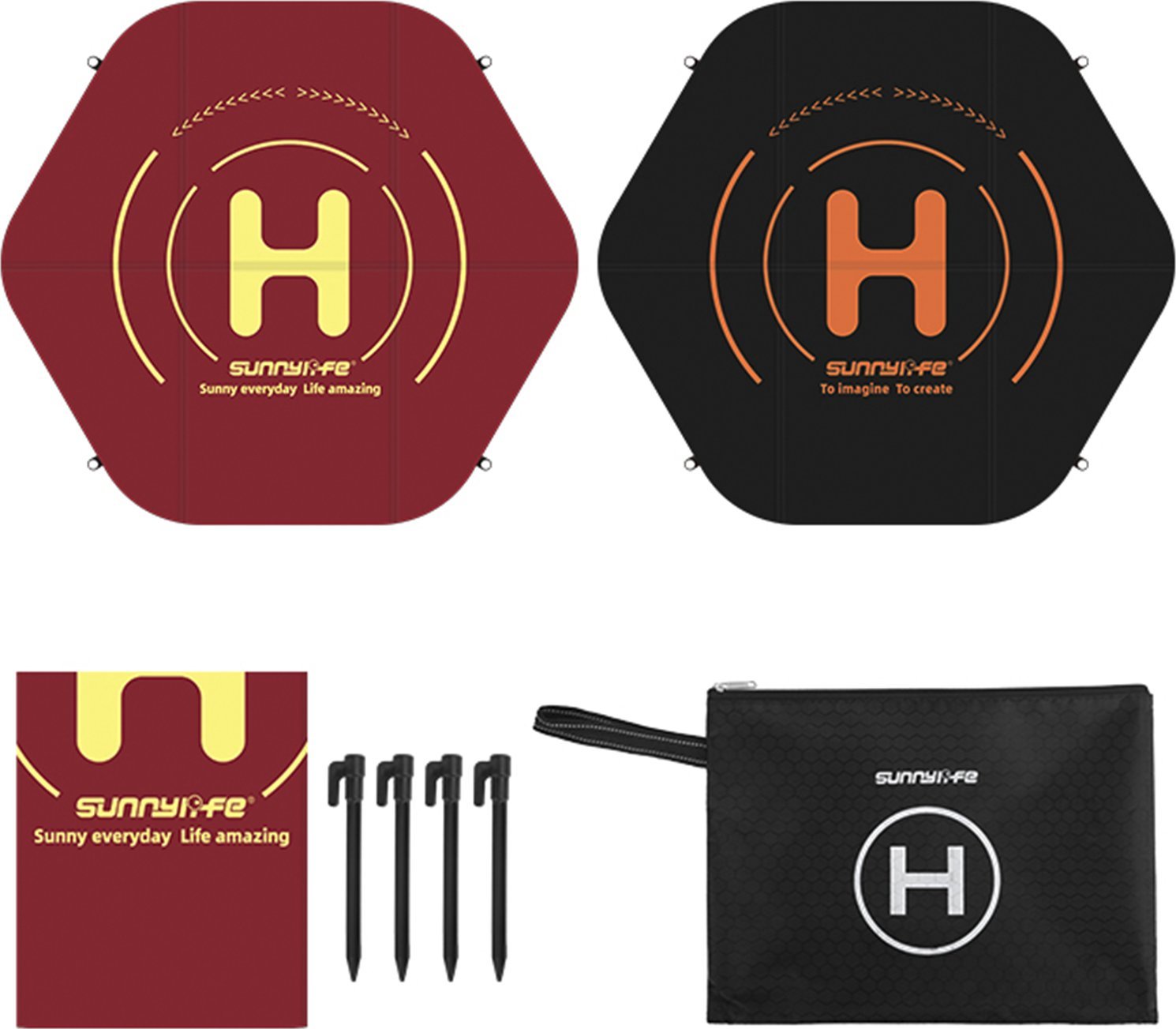 SunnyLife SZTYWNA SKŁADANA MATA LOTNISKO DO DRONA DJI AVATA / MAVIC 3 / MINI 3 PRO