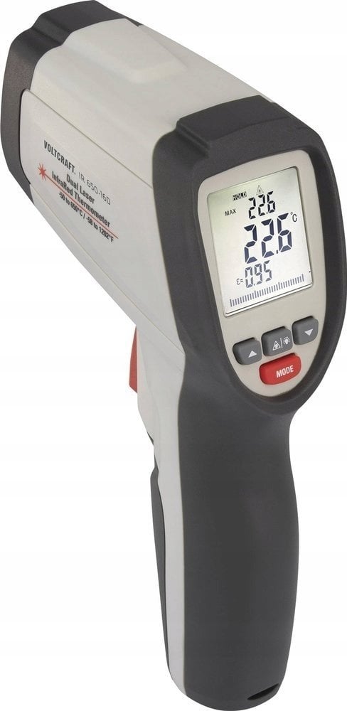 Voltcraft Pirometr IR 650-16D Optyka 16:1 -40 - 650 C
