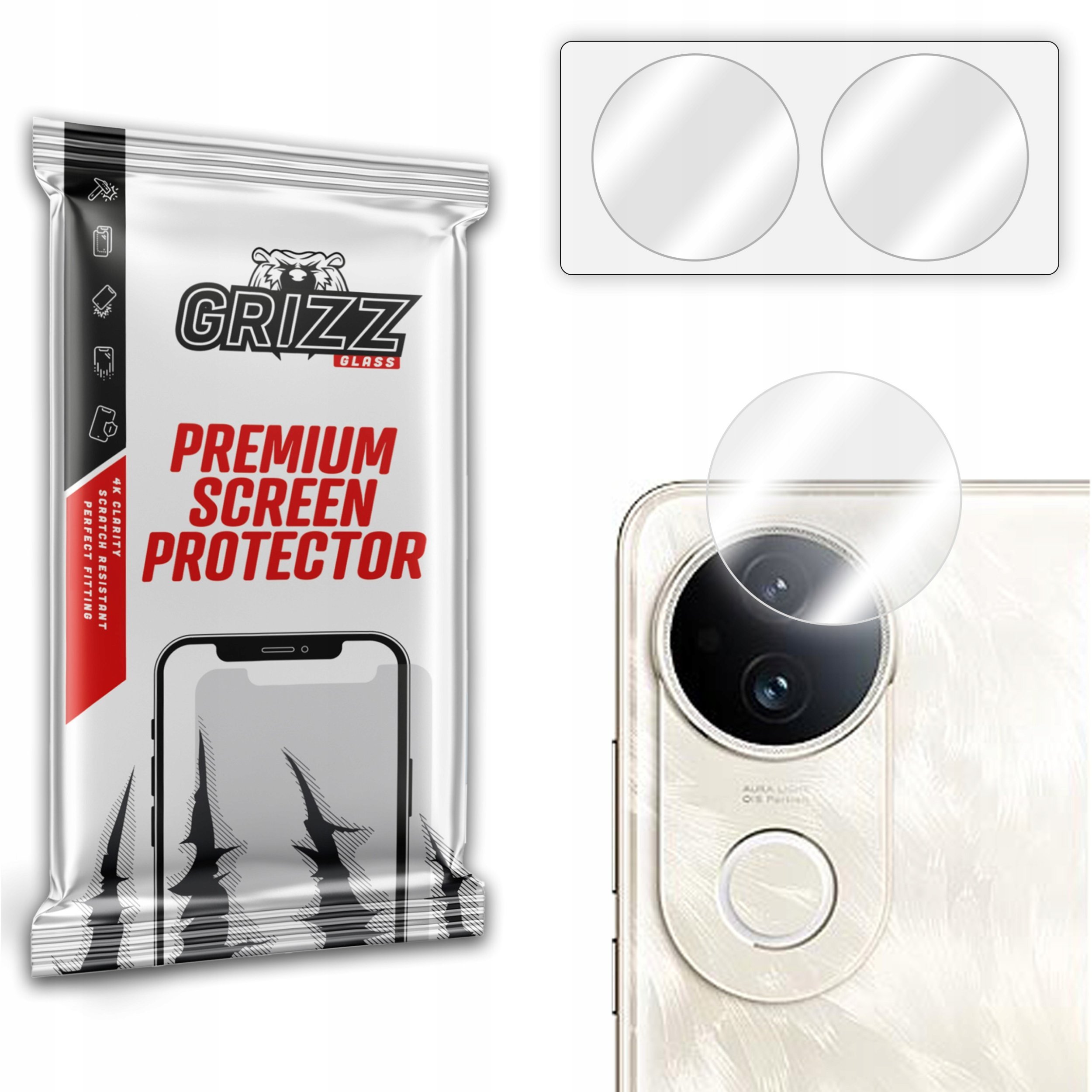 Szkło na aparat GrizzGlass HybridGlass Camera do Vivo S20