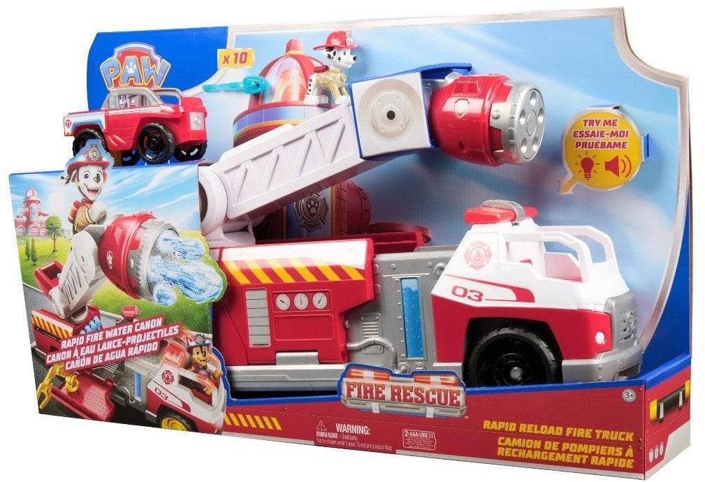 PAW Patrol PAW VHC Fire Rescue Dlx Fire Truck GML