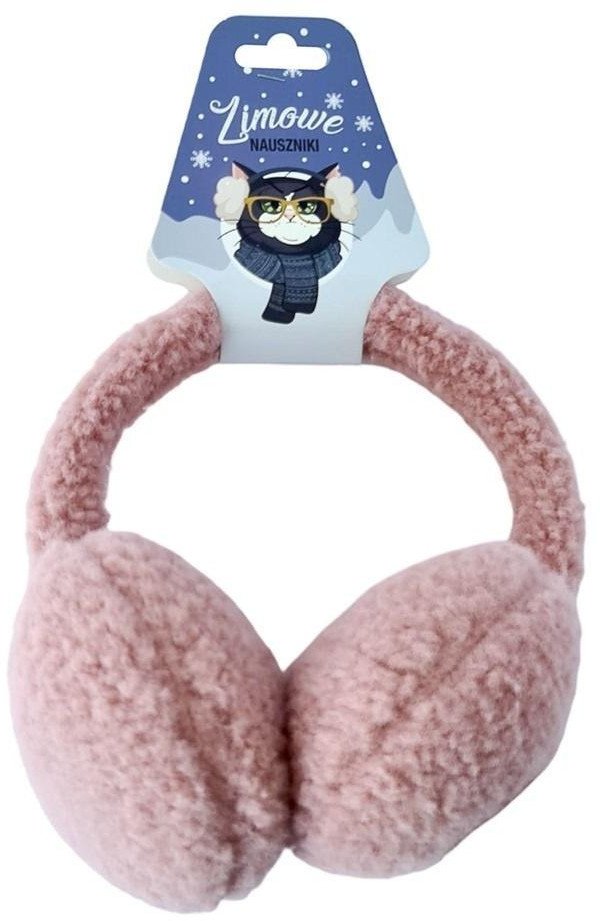 Nauszniki pluszowe różowe