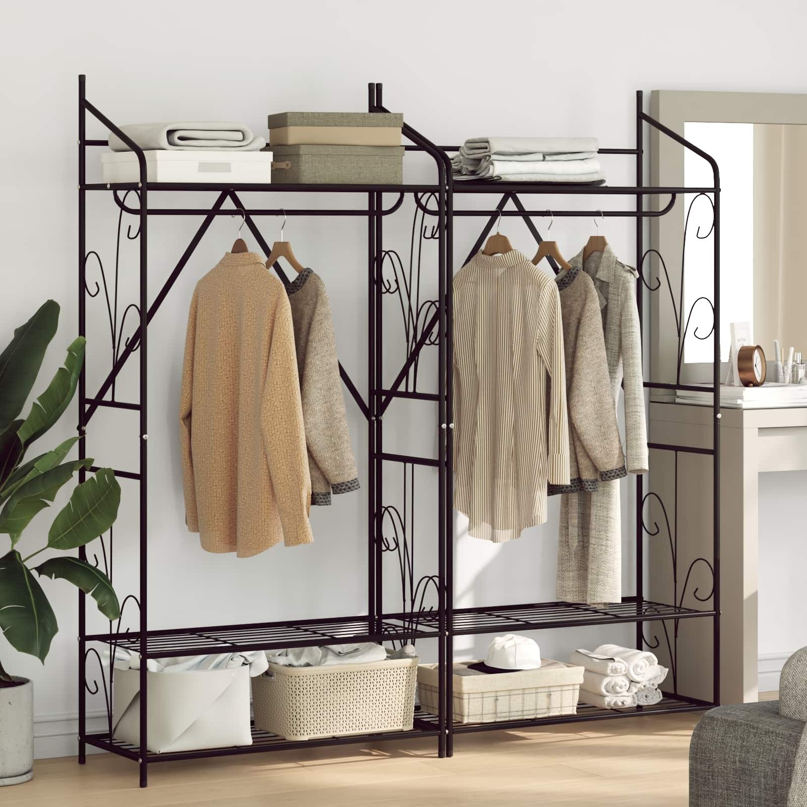 vidaXL Garderoba z otworami Gładki