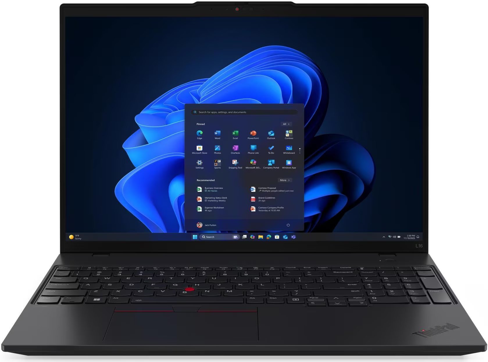 Laptop Lenovo ThinkPad L16 G2 Ryzen AI 5 PRO 340 / 32 GB / 512 GB / W11 Pro (21RH001GPB)