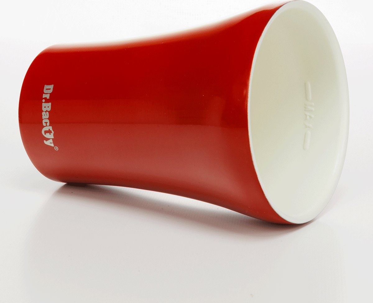 Dr.Bacty Kubek termiczny do kawy z powłoką ceramiczną Dr.Bacty Apollo - 227 ml - czerwony