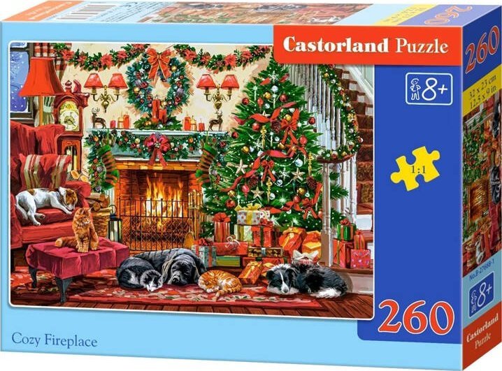 Castorland Puzzle świąteczne Cozy Fireplace 260 elementów