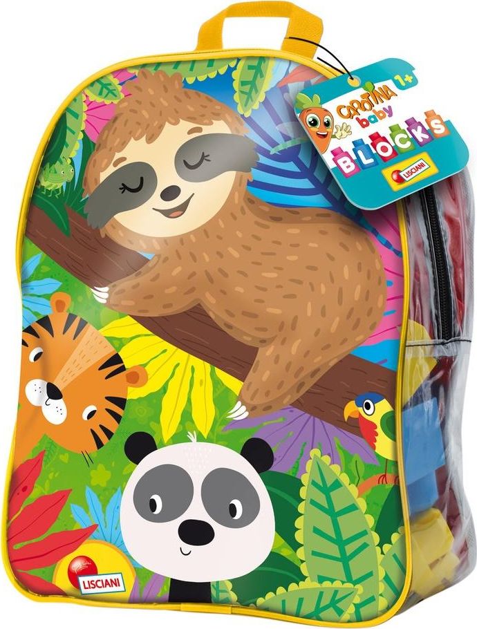 Lisciani Carotina Baby klocki w dużym plecaku (79919)