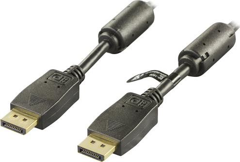 Kabel Deltaco DisplayPort - DisplayPort 5m czarny (DP-1050)