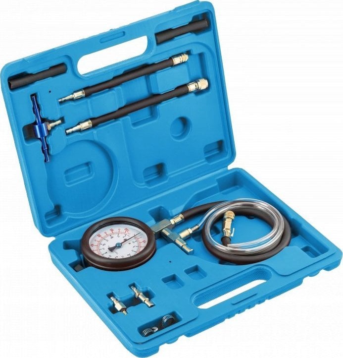 Högert Technik HOGERT FUEL INJECTION PRESSURE TESTER, set of 10 pieces.