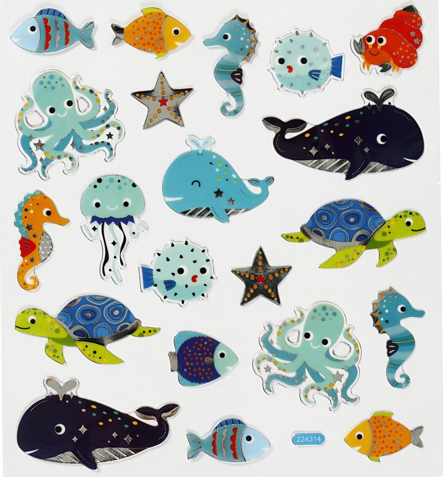 Creativ Company Naklejki Zwierzęta Morskie