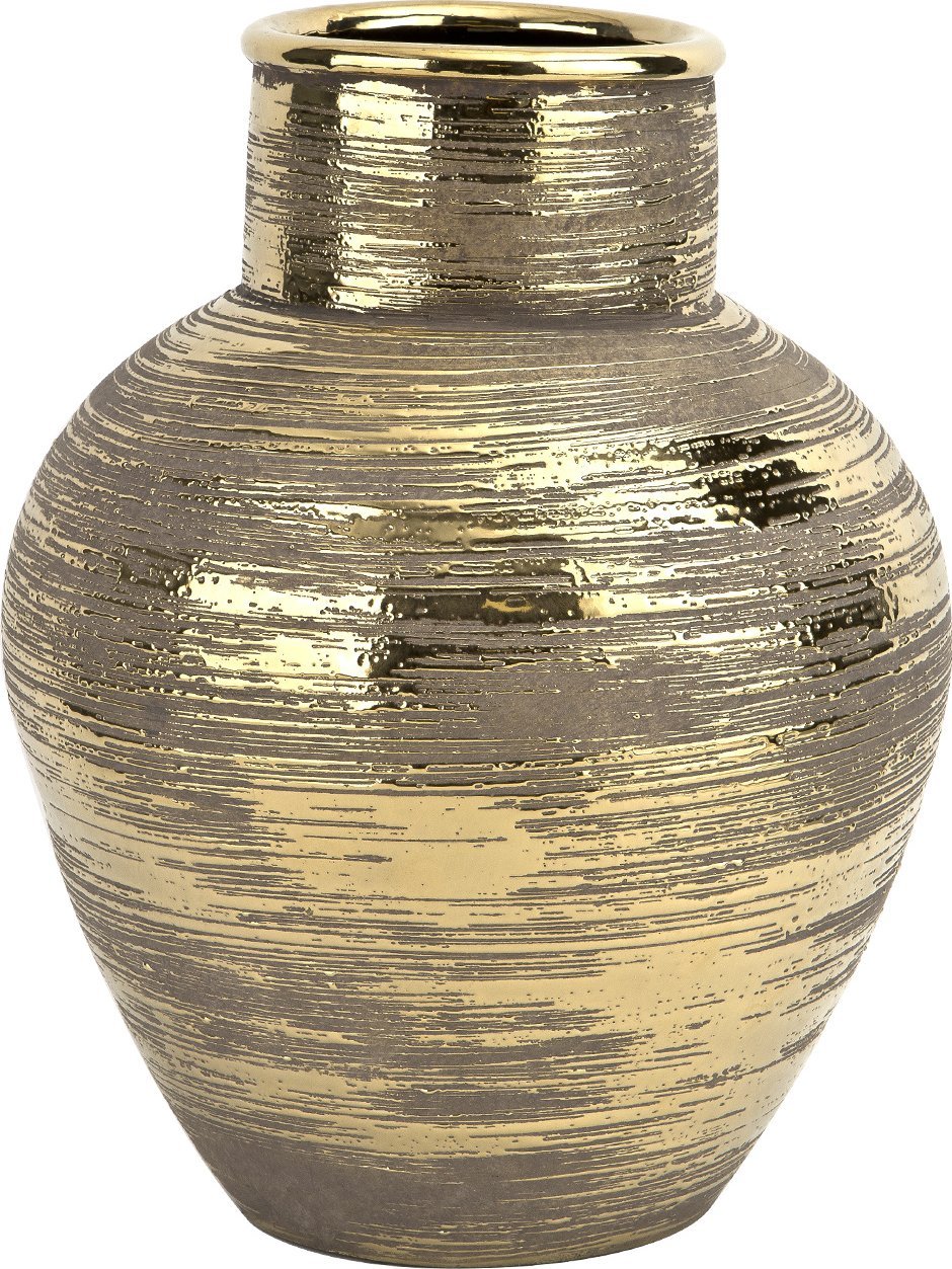 Art-Pol Wazon ceramiczny złoty 35 cm AP171403