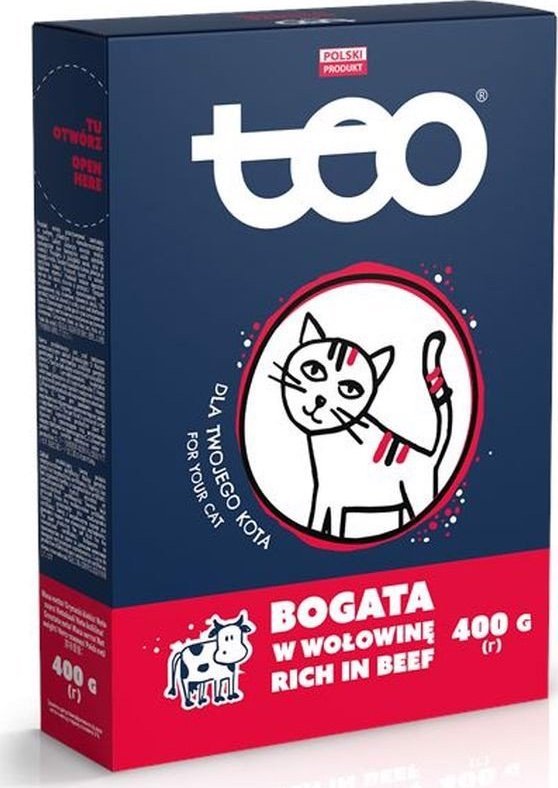 Teo Karma sucha dla kota TEO bogata w wołowinę 400 g