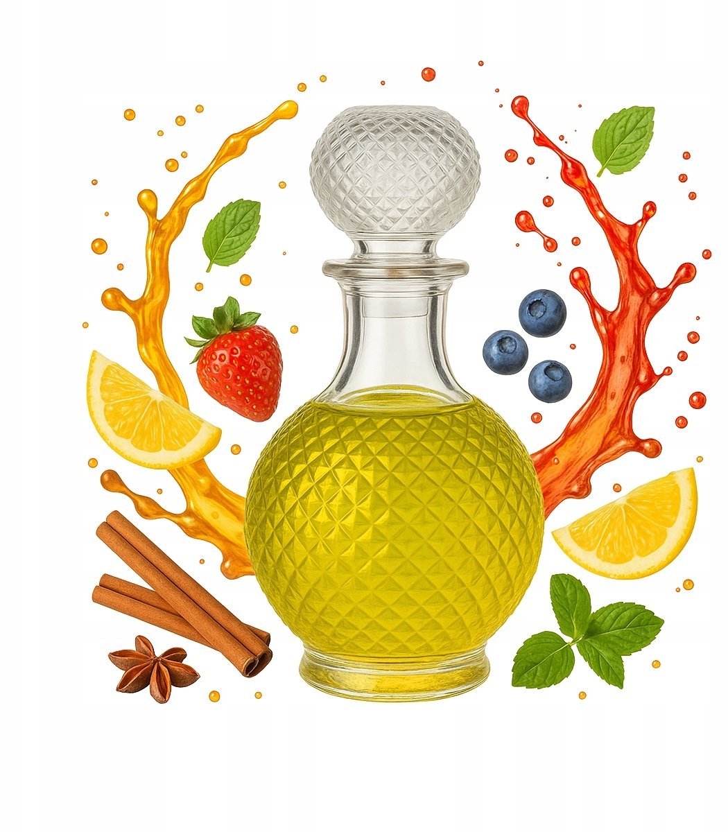 Bimberek Szklana Karafka LUNA 500 ml na Nalewki Alkohol Pojemnik Szklany