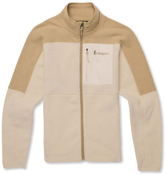 W'S Abrazo Fleece Full-Zip Jacket, Khaki and Cream, M