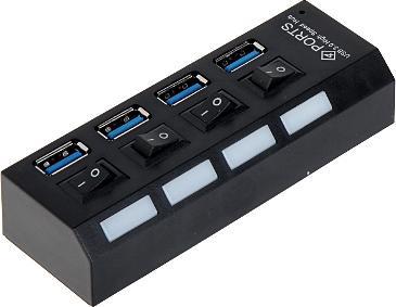 HUB USB 4x USB-A 3.0 (HUB-USB3.0-1/4)