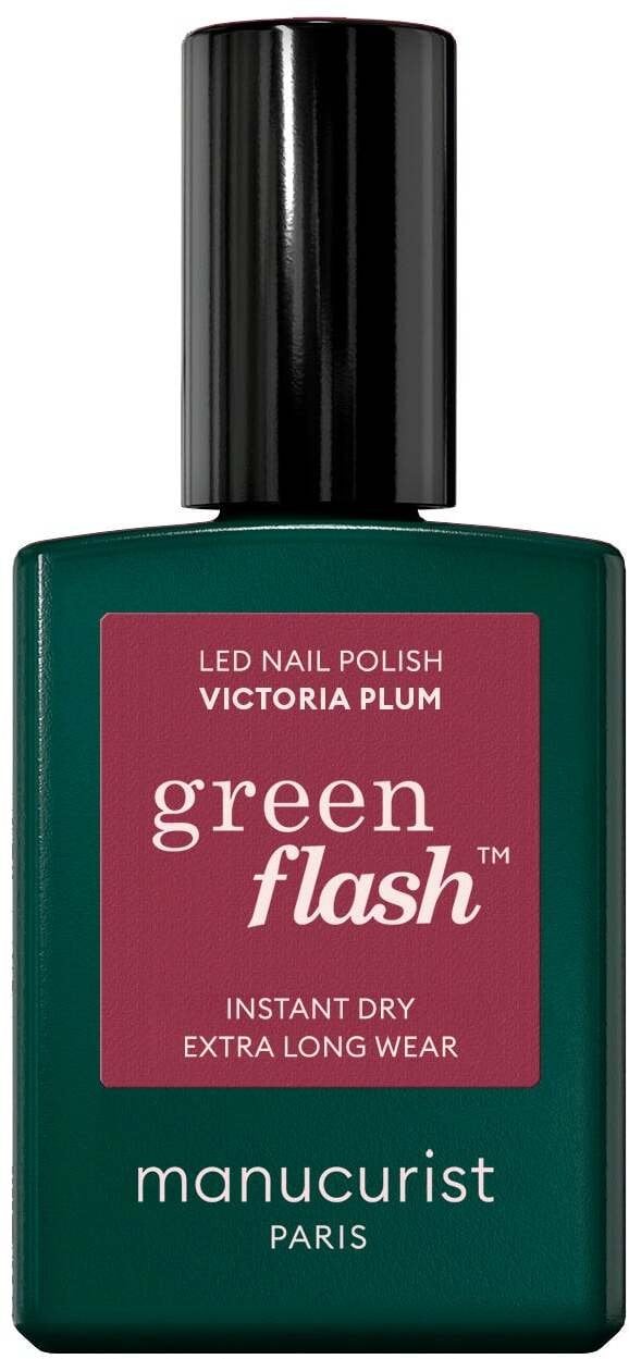 MANUCURIST_Green Flash Led Gel Nail Lacquer lakier do paznokci Victoria Plum 15ml