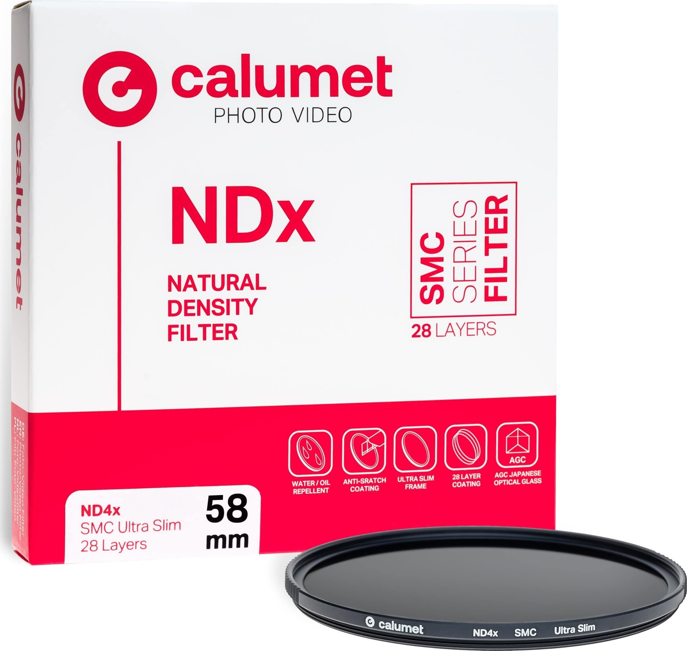 Filtr Calumet Calumet Filtr ND4x SMC 58 mm Ultra Slim 28 Layers