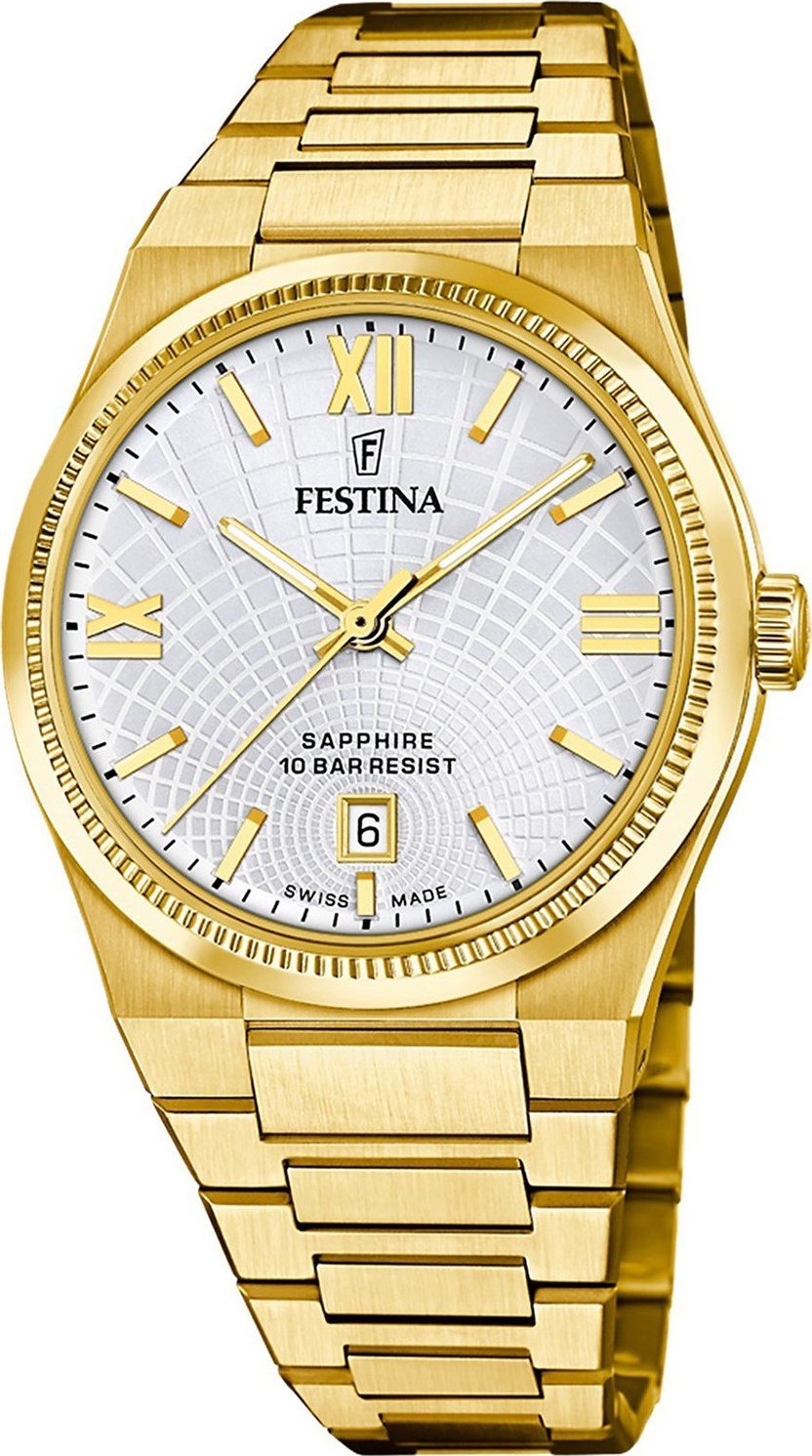 Zegarek damski Festina F20057-1 złoty