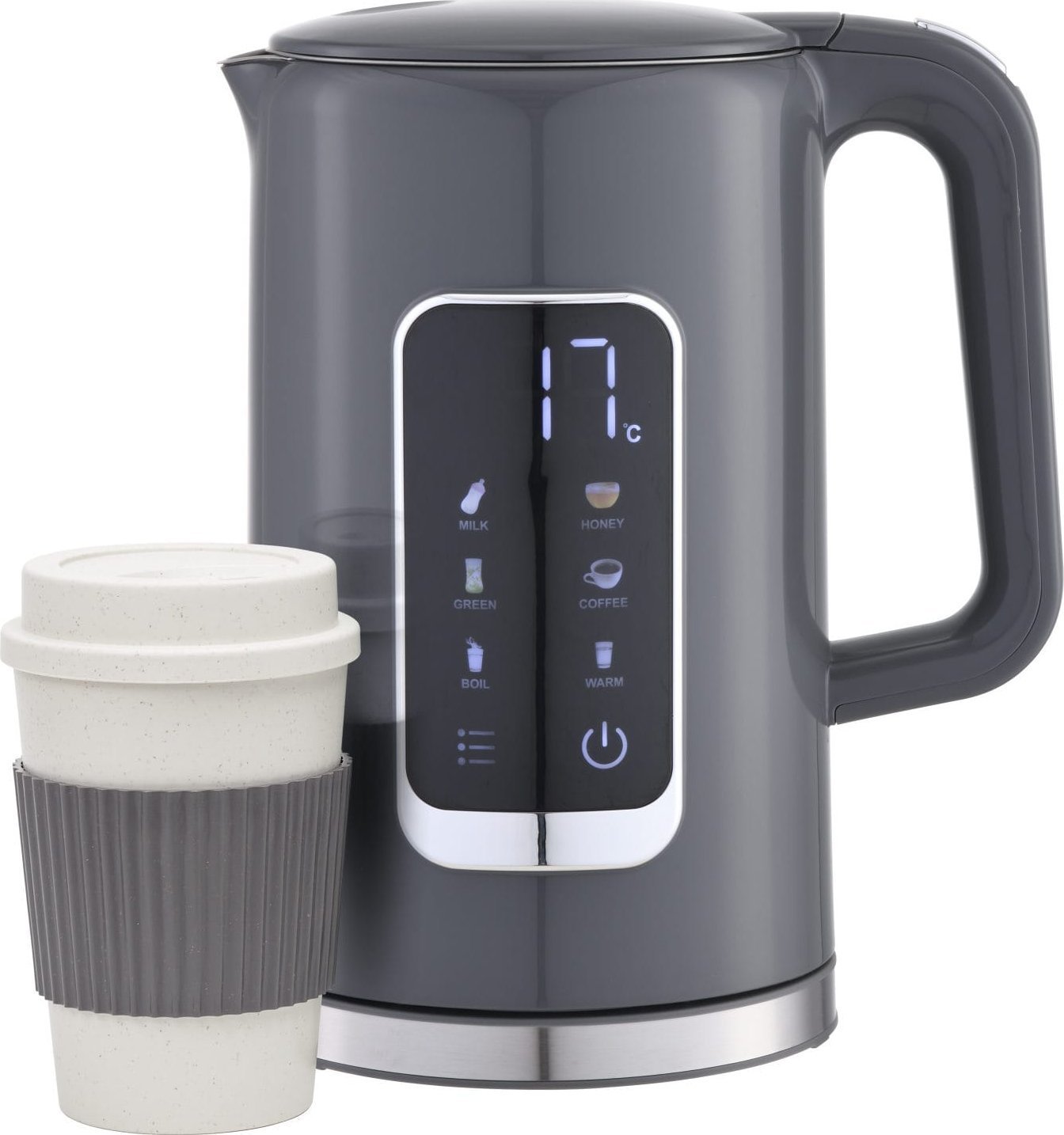 Czajnik Platinet PEKR723GR + Kubek Szary