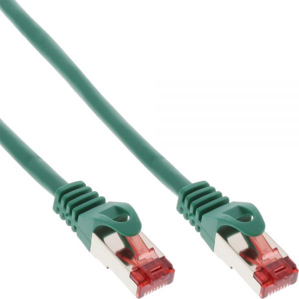 InLine Patchcord S/FTP, PiMF, Cat.6, PVC, zielony 20m (76420G)
