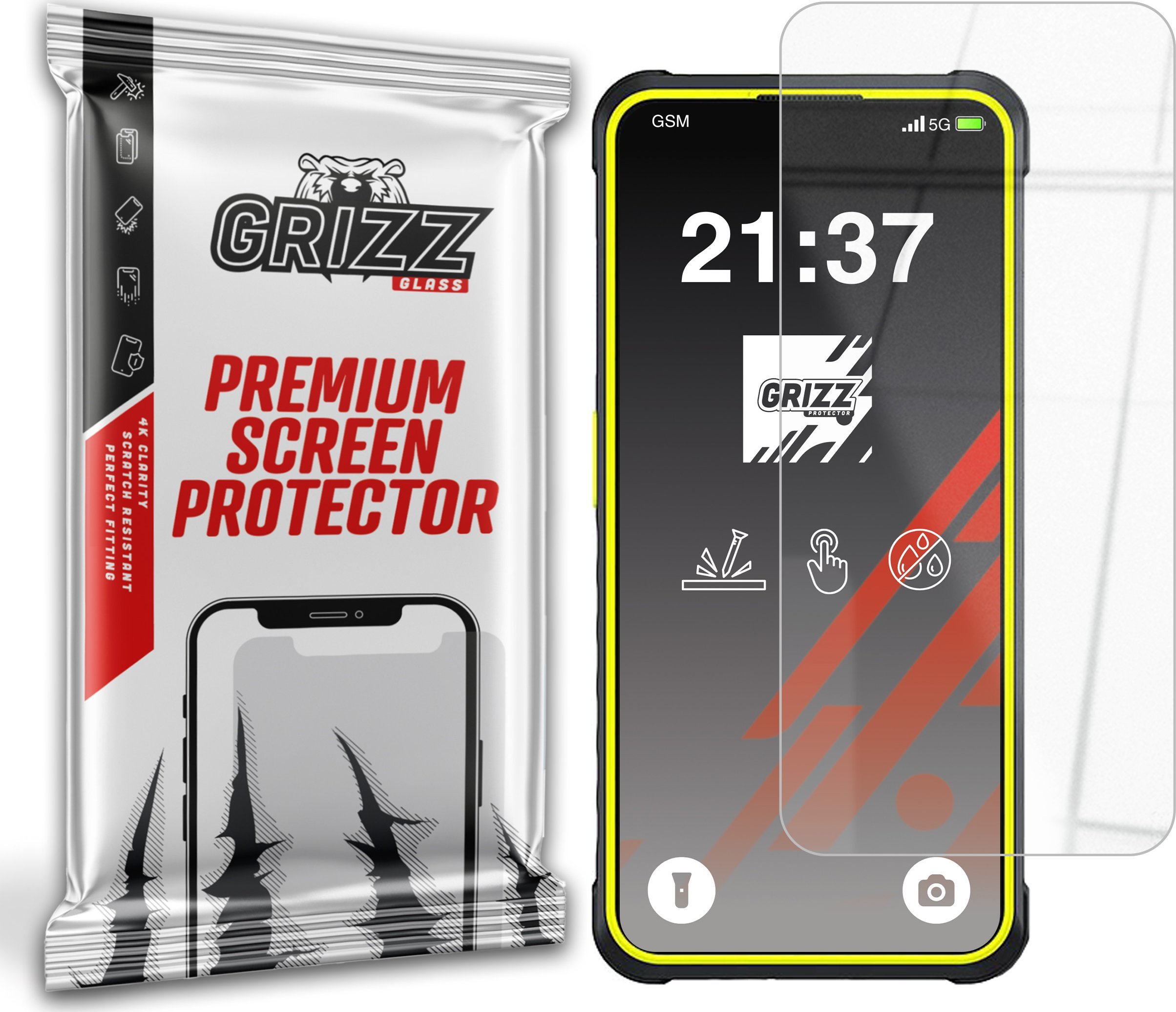 Szkło hybrydowe GrizzGlass HybridGlass do Ulefone Armor X31 Pro