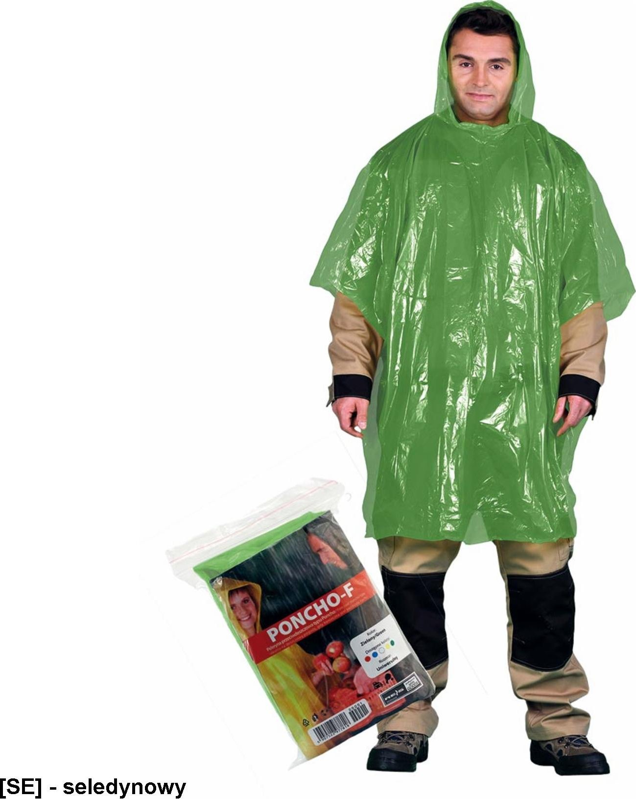 R.E.I.S. PONCHO-F - Peleryna przeciwdeszczowa typu Poncho - niebieski - uni