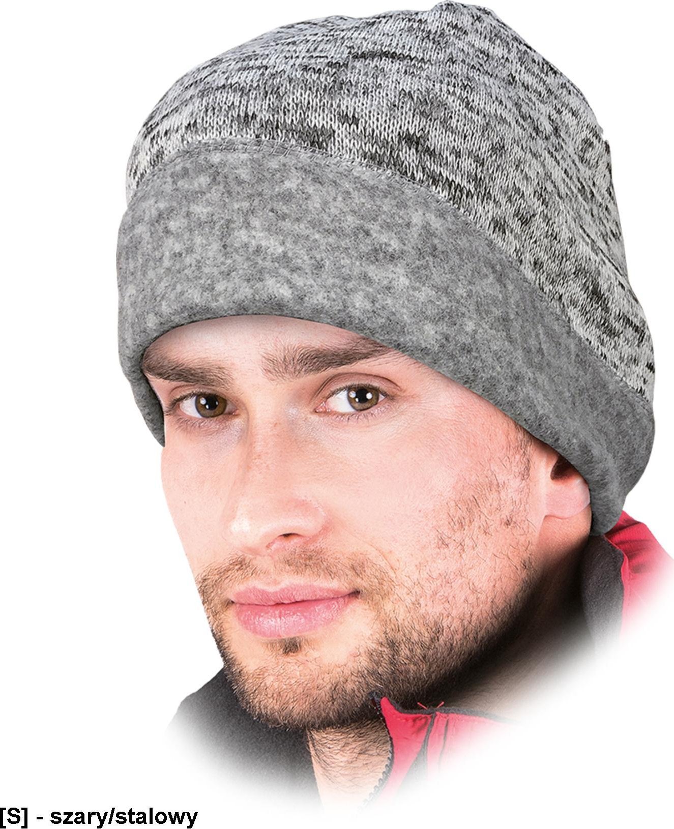 R.E.I.S. CZCHILLIN - czapka ocieplana 300 g/m - czarny