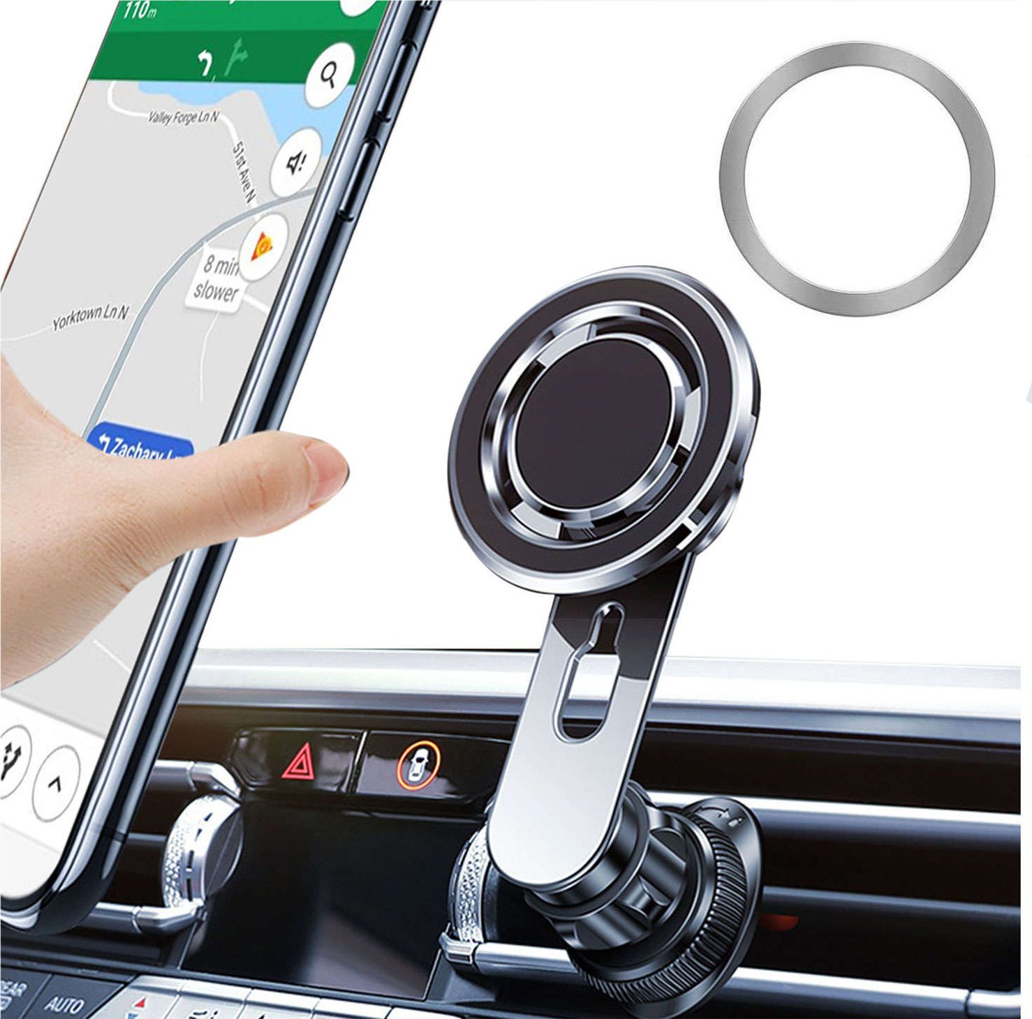 Alogy Alogy Uchwyt do samochodu MagSafe Airvent car holder do telefonu do MagSafe na kratkę Czarny