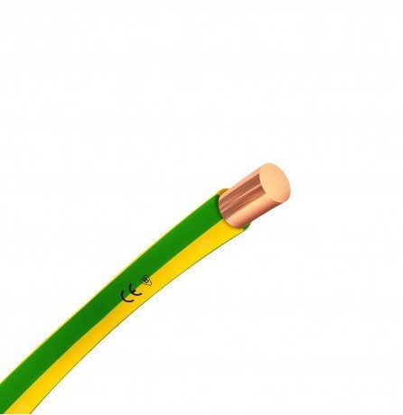 elpar Przewód instalacyjny H07V-U (DY) 2,5 żółto-zielony /100m/