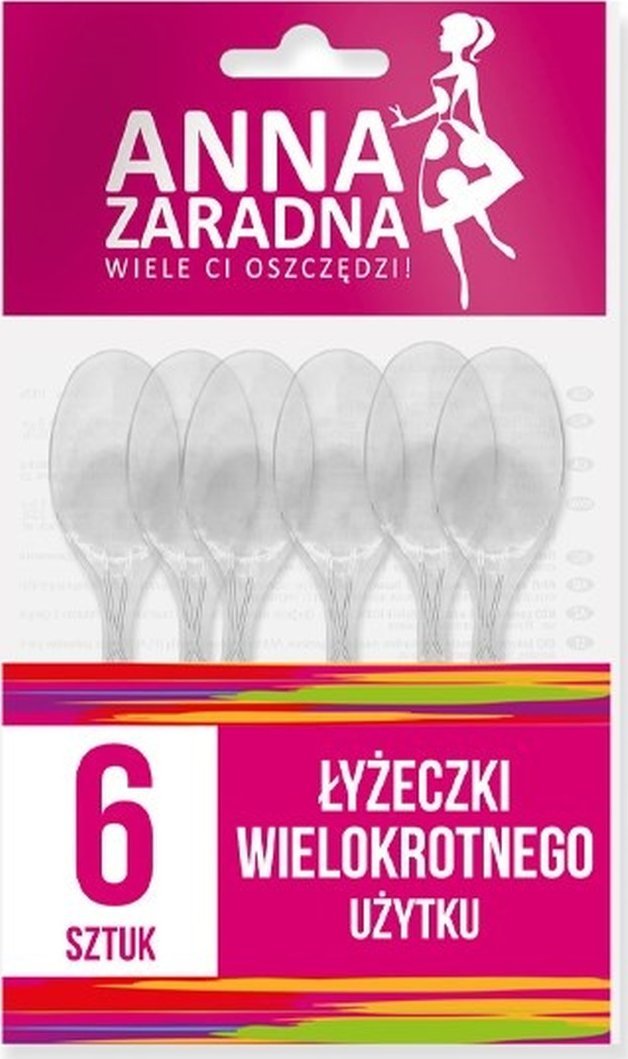 Anna Zaradna Łyżeczki wielokrotnego użytku 6szt