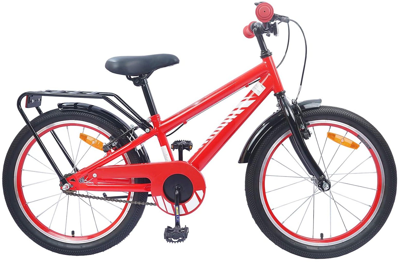 vidaXL Rower Dziecięcy 20 Cali dla dzieci w wieku 6-11 lat Czerwony