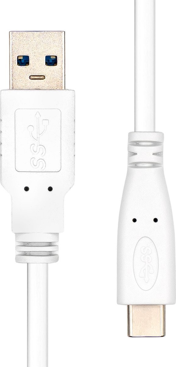 Kabel USB ProXtend USB-A - USB-C 1 m Biały (USBC-USBA3-001W)
