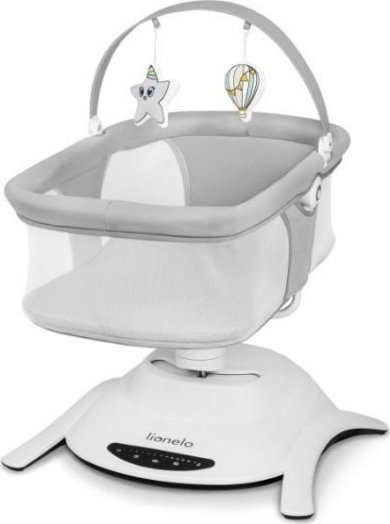 Lionelo Kołyska bujaczek Bella Set Grey Concrete Lionelo