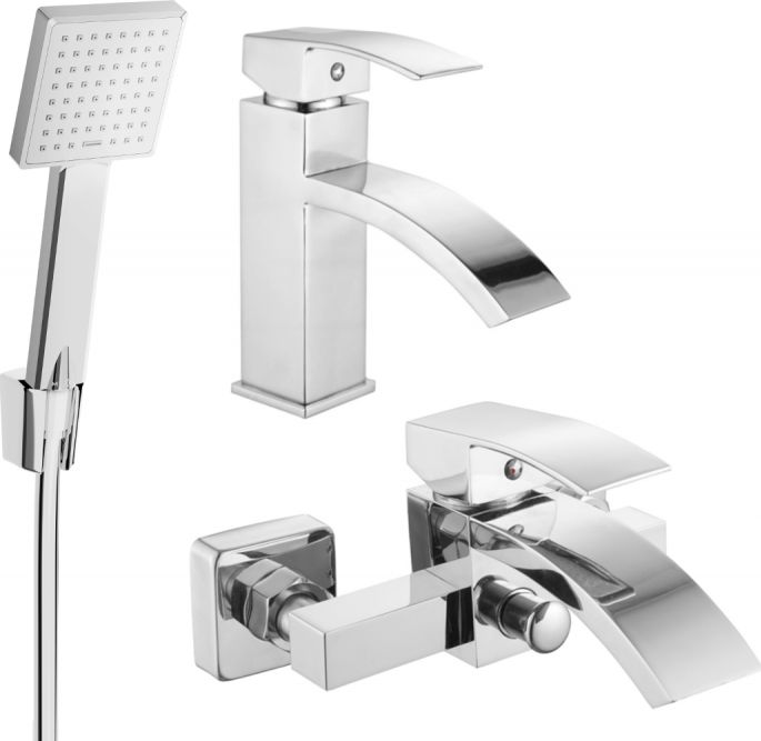 Mexen Mexen Libra R45 zestaw wannowy, chrom - 745103R45-00