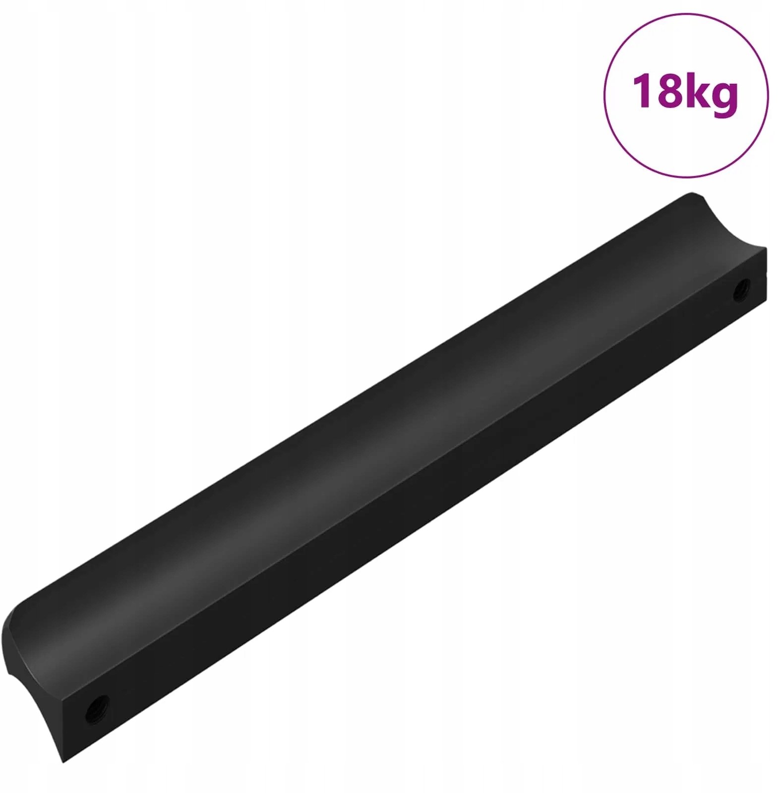 vidaXL Uchwyt 973 pcs Czarny 106 x 7,4 x 15,5 mm Aluminium