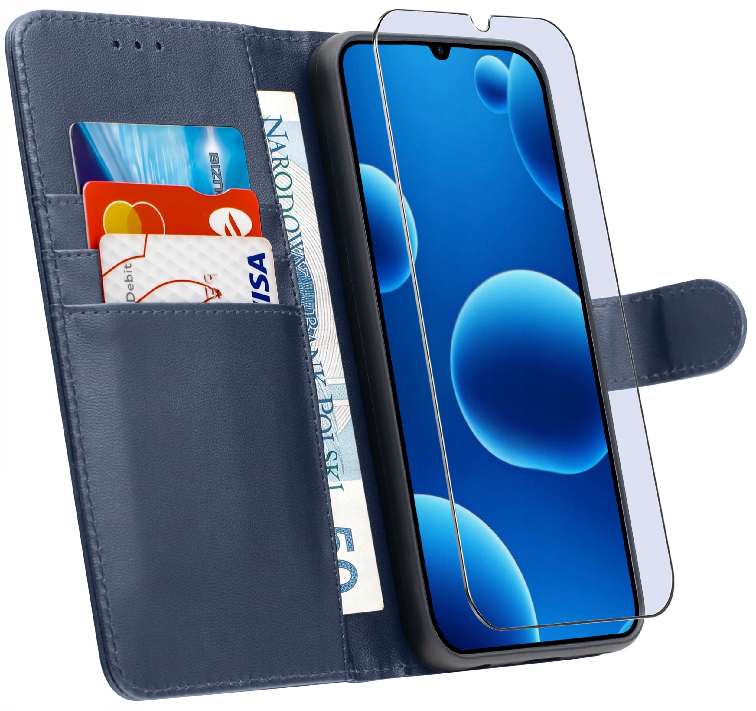 krainaGSM ETUI do Samsung A26 5G Skórzany portfel książkowy TOKRA CLASSIC + SZKŁO