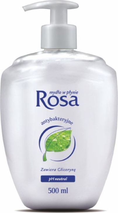 ROSA Mydło antybakteryjne z pompką, 500 ml - Białe