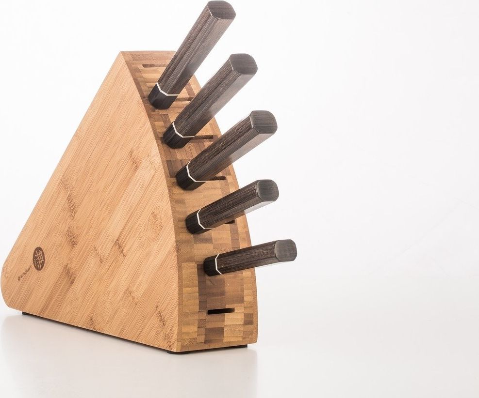 Suncraft Zestaw noży Suncraft Senzo Black z blokiem: [BD-SET] uniwersalny