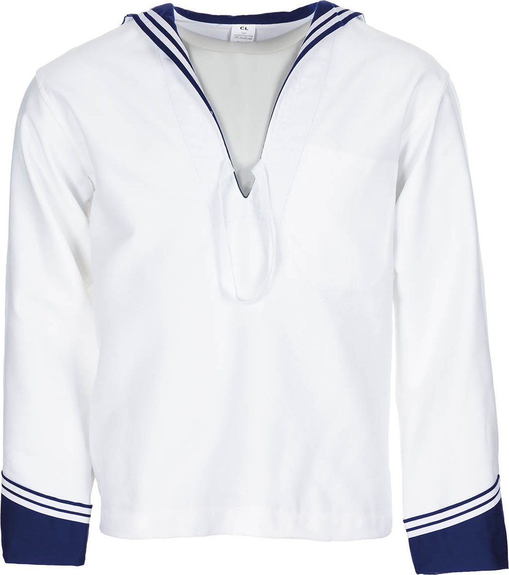 MFH Koszula, biało-niebiesko-biały kołnierzyk, jak nowa. 50