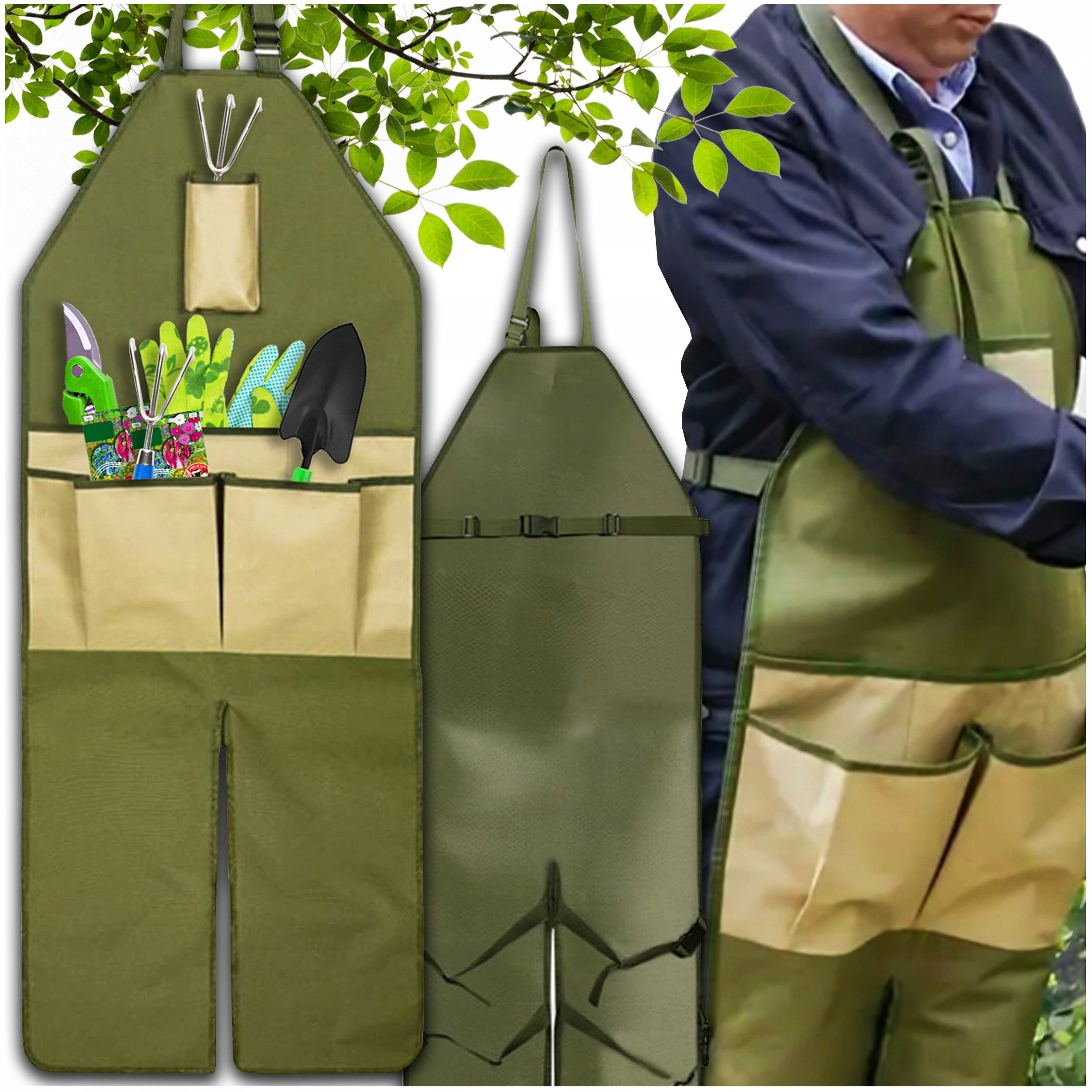 OD1A FARTUCH OGRODNICZY ORGANIZER REGULOWANY