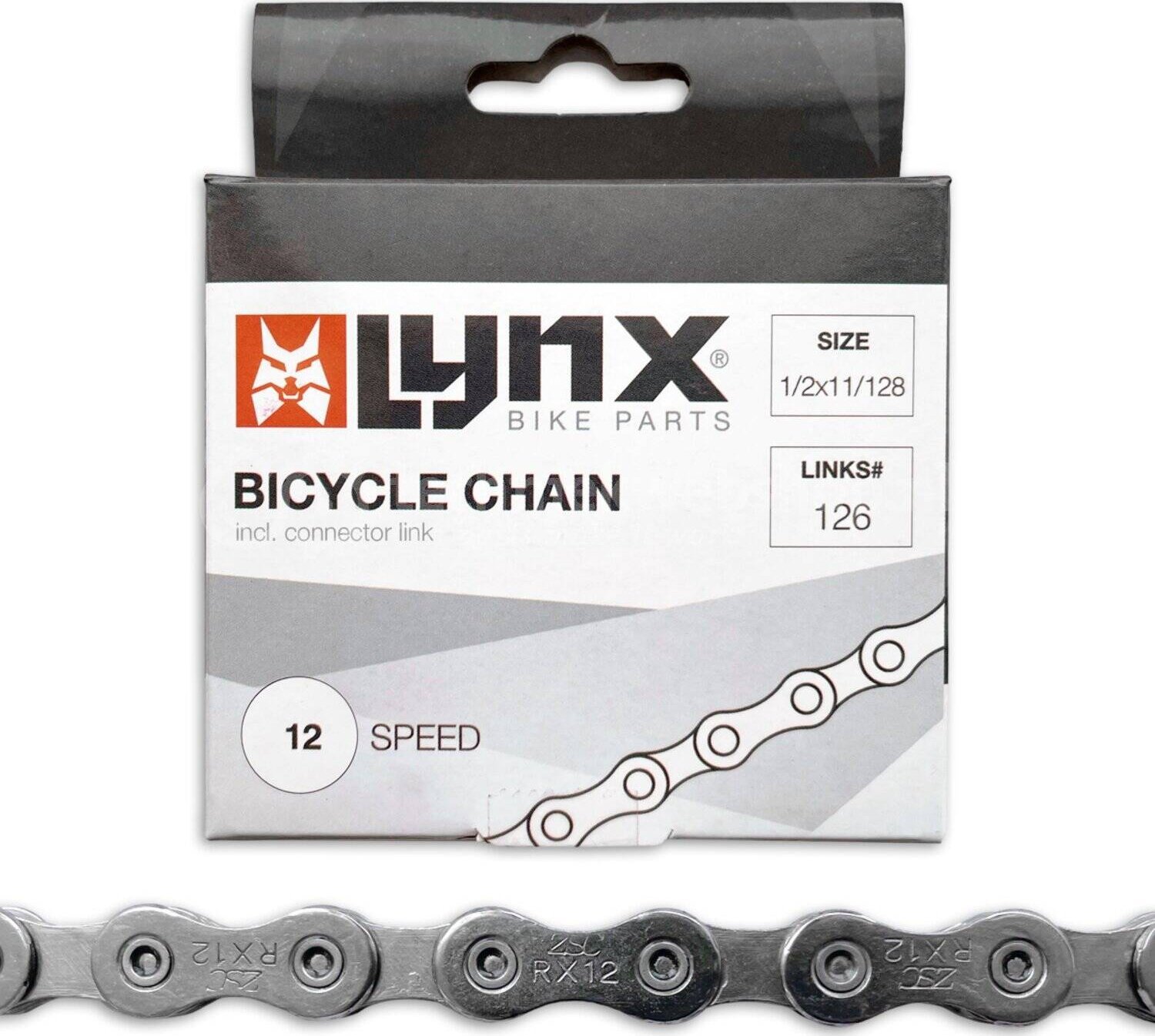 Lynx Łańcuch Lynx 12-rzędowy 126 ogniw srebrny + zapinka Uniwersalny