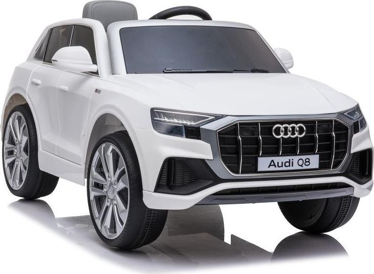 Super-Toys ORYGINALNE AUDI Q8 W NAJLEPSZEJ OPCJI, MIĘKKIE KOŁA, MIĘKKIE SIEDZENIE/JJ2066