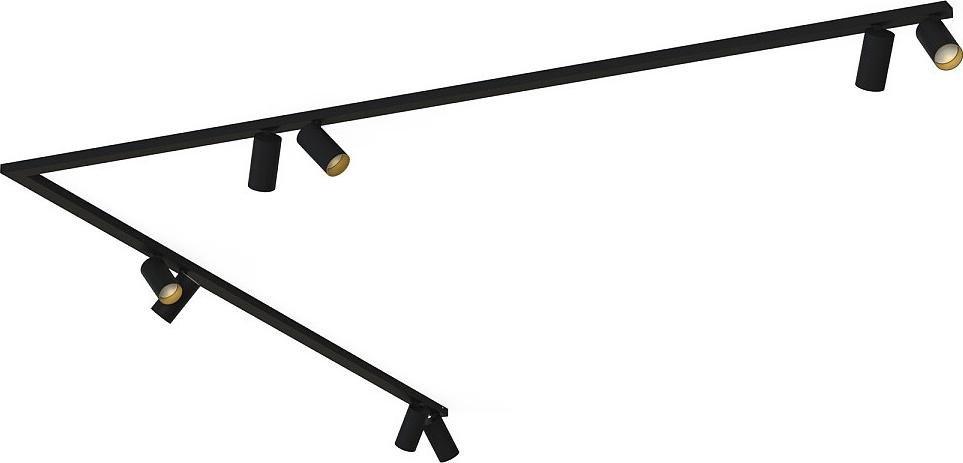 Lampa sufitowa Nowodvorski Regulowana lampa natynkowa Mono 7702 czarna oprawa do salonu