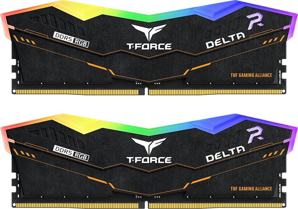 Pamięć TeamGroup T-Force Delta TUF Gaming Alliance RGB, DDR5, 32 GB, 5600MHz, CL36 (FF5D532G5600HC36BDC01)
