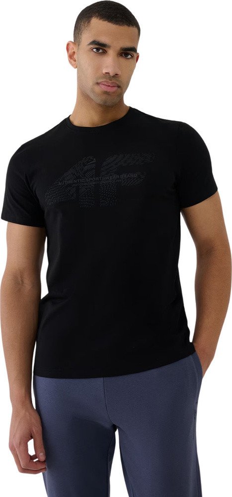 Koszulka męska 4F M2004 czarna 4FWSS25TTSHM2004 20S M