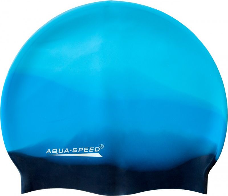 Aqua-Speed Czepek pływacki Silikonowy Bunt błękitno-granatowo-czarny (48951)