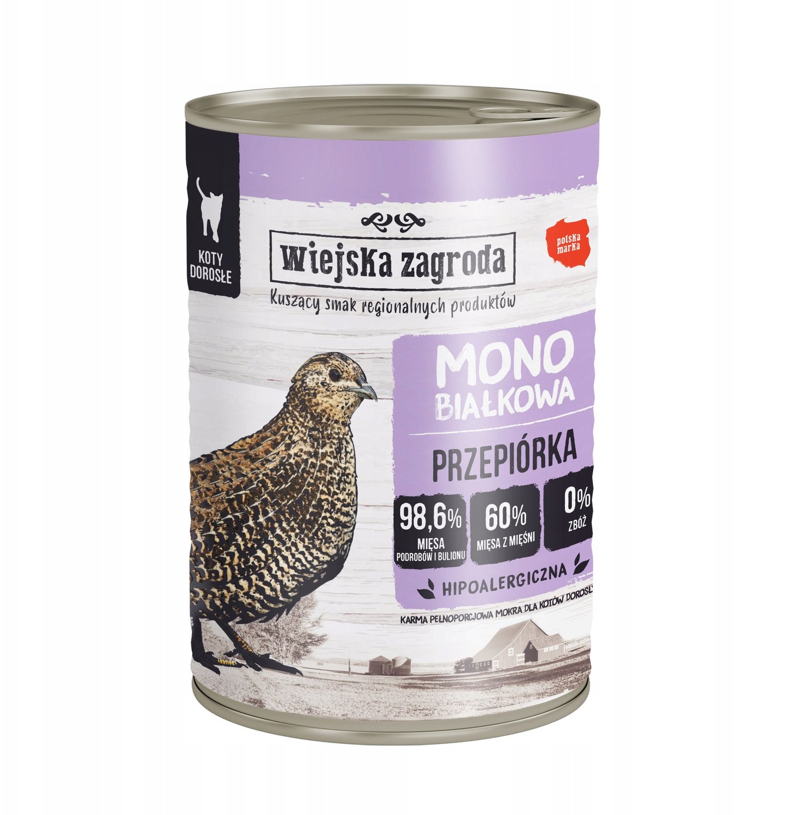 Wiejska Zagroda Monobiałkowa z przepiórką 400g