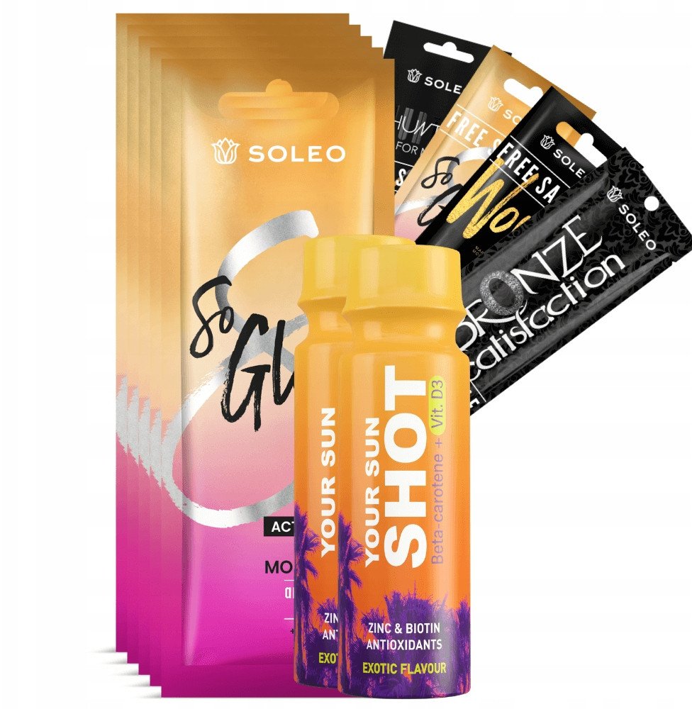 Soleo So Glam 5x15ml Przyspieszacz Opalania + Gratisy