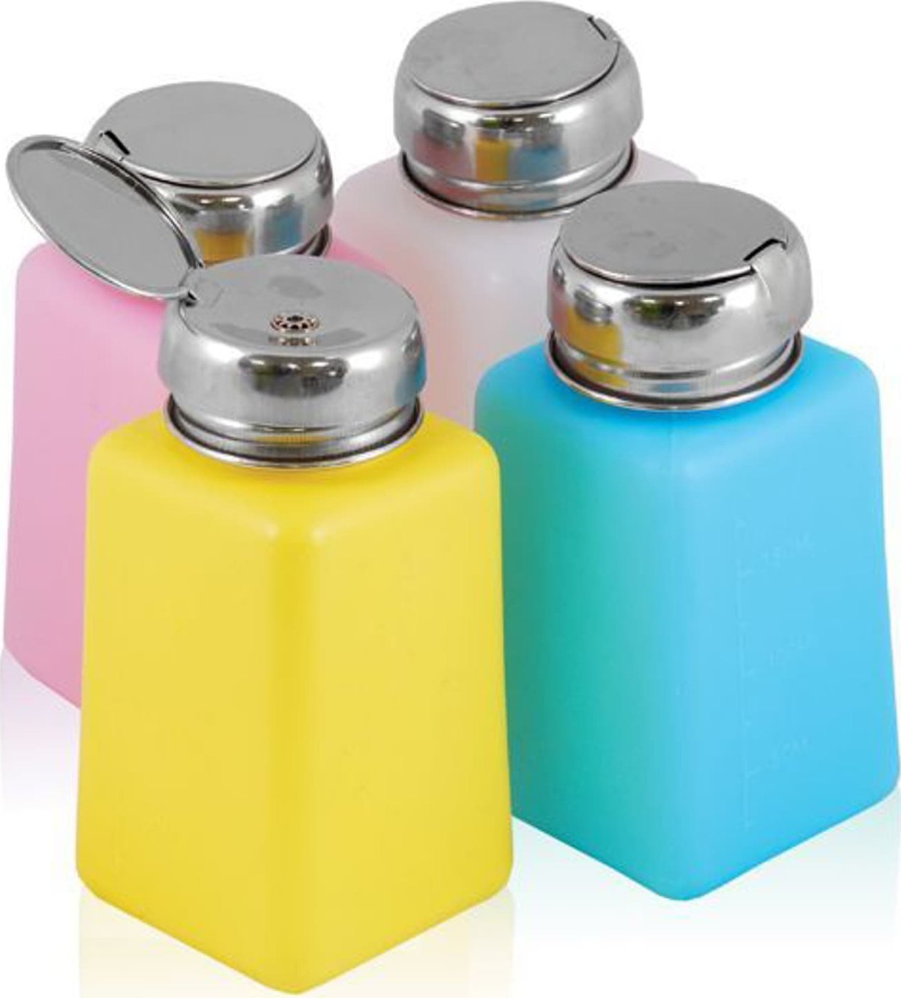 Activeshop Butelka z pompką chrom 180 ml mix kolor