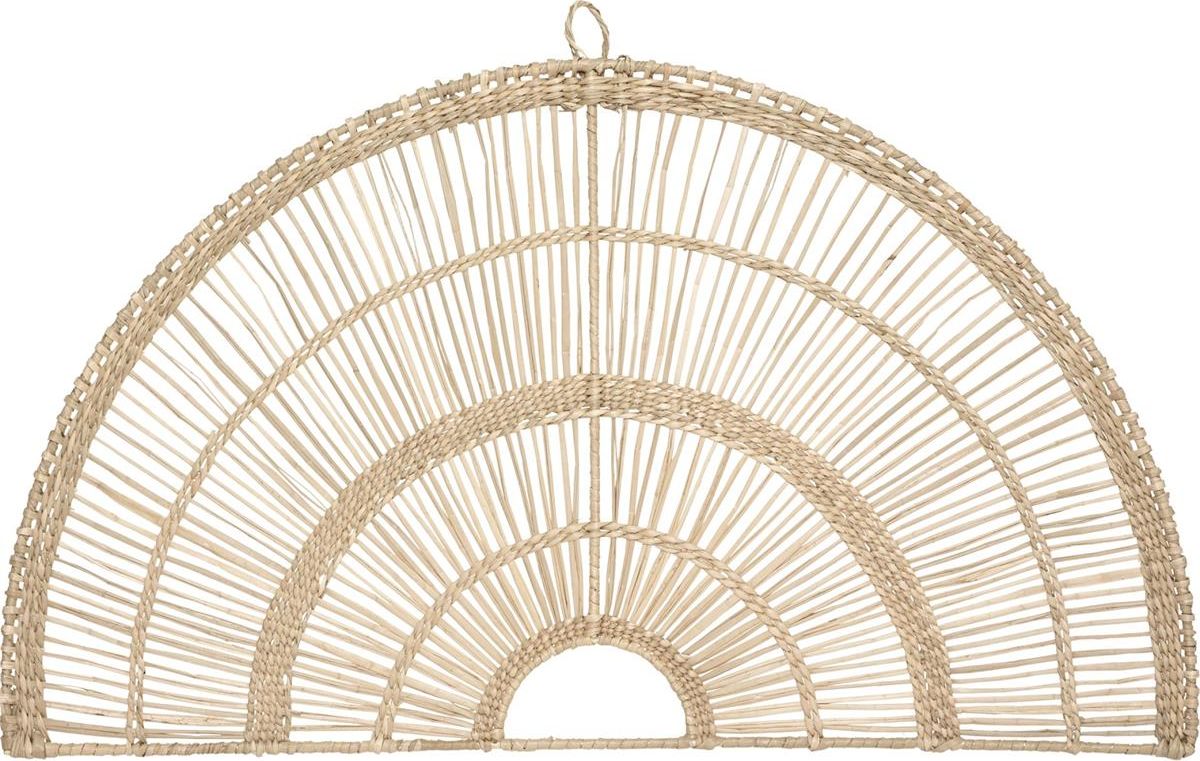 Atmosphera Półokrągła ozdoba ścienna z wikliny